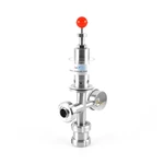 Sanitary Stainless Steel Exhaust Valve With Union Ends