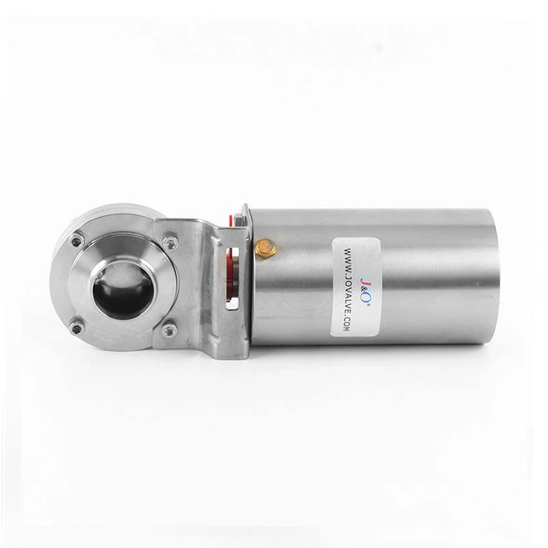 Sanitary Stainless Steel Welding Pneumatic Butterfly Valve