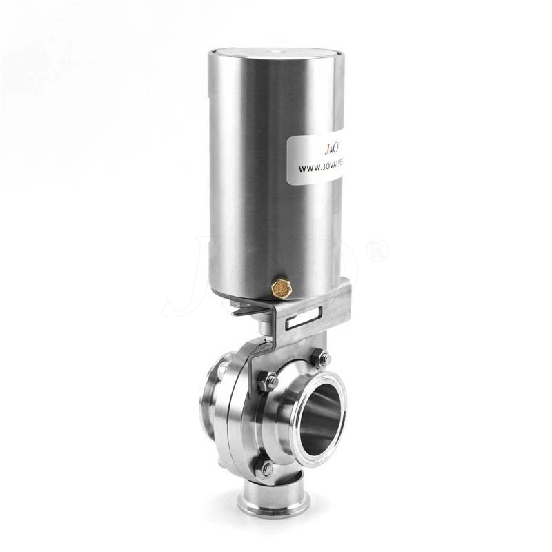 Sanitary Stainless Steel Tri Clamp Pneumatic Butterfly Valve