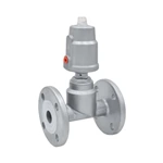 Stainless Steel T Type Straight Flanged Pneumatic Angle Seat Valve