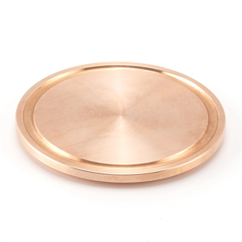 Copper Sanitary Brass Tri Clover Clamped Blank Blind Cap