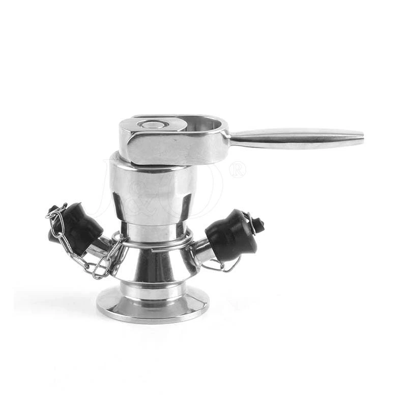 Sanitary Stainless Steel Aseptic Sampling Valve With Stainless Steel Handle