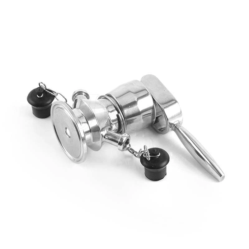 Sanitary Stainless Steel Aseptic Sampling Valve With Stainless Steel Handle