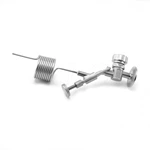 Sanitary Zwickel Knob Style Sampling Valve With Pig Tail Proof Coil