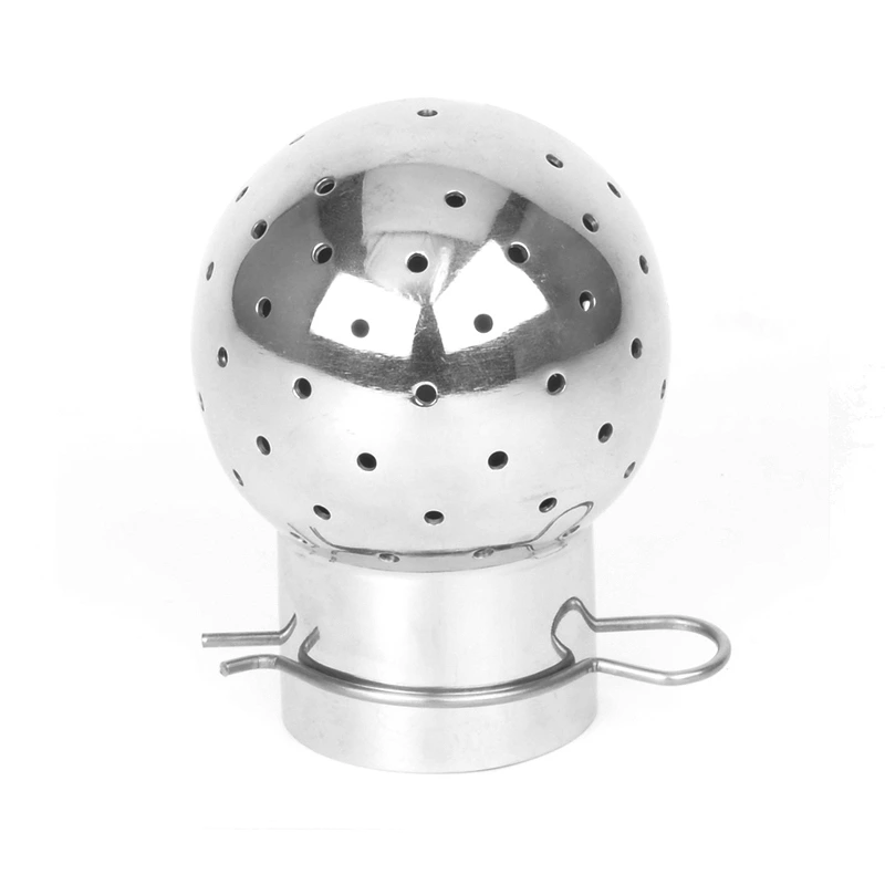 Sanitary Stainless Steel Mirror Polished Bolted Fixed Cleaning Ball