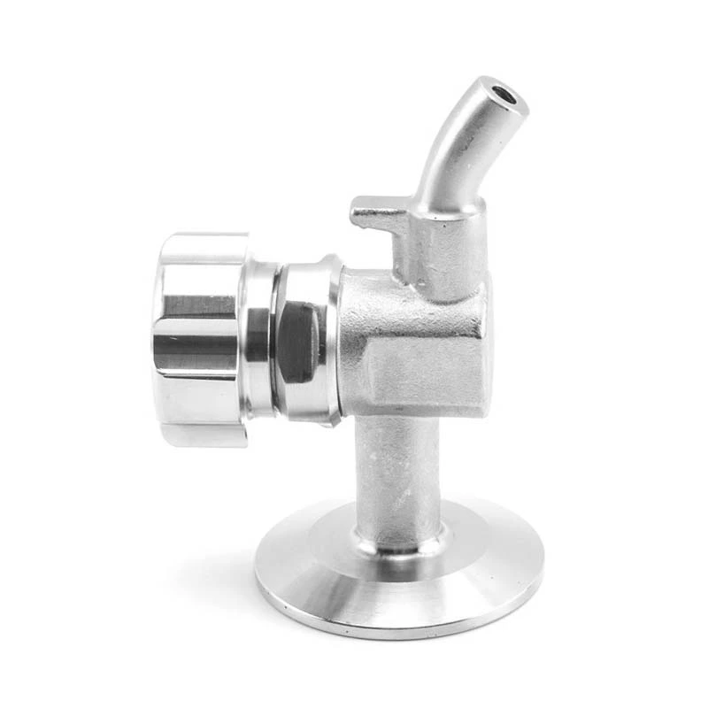 Sanitary Stainless Steel Clamped Aseptic Sampling Valve For Beer Brewery