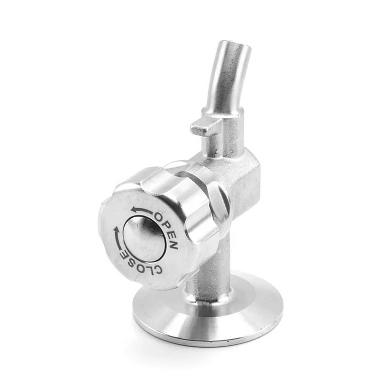 Sanitary Stainless Steel Clamped Aseptic Sampling Valve For Beer Brewery