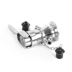 Sanitary Stainless Steel Aseptic Sampling Valve With Stainless Steel Handle