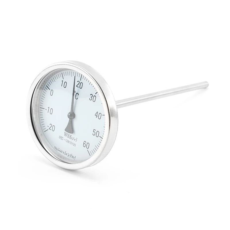 Stainless Steel Bimetallic Thermometer Back Mounting Temperature Gauge