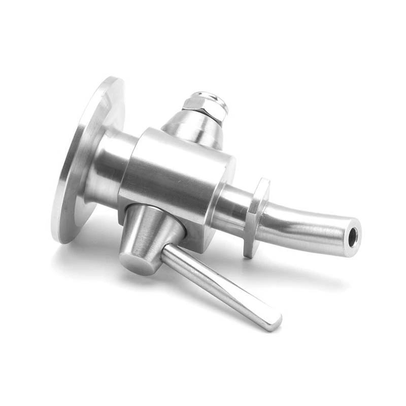 Sanitary Stainless Steel Clamped Plug Type Sampling Valve For Beer Brewery