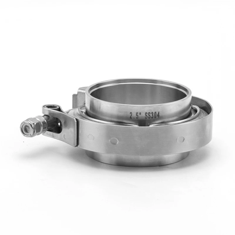 Stainless Steel Exhaust V-Band Clamp With Male Female Flange