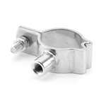 Sanitary Stainless Steel Pipe Holder Bossed Clamp With M10 Thread