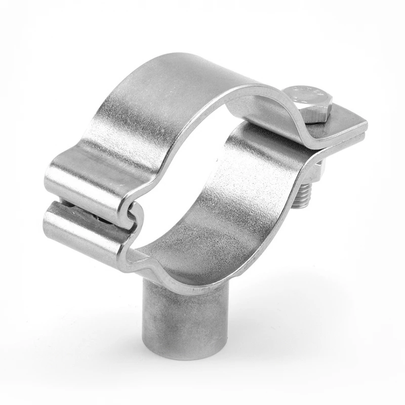 Sanitary Stainless Steel Pipe Holder Bossed Clamp