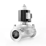 Sanitary Stainless Steel Normally Open Clamped Diaphragm Solenoid Valve