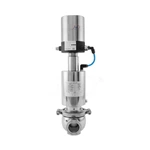 Sanitary Stainless Steel Pneumatic Clamped Reversing Valve With Positioner