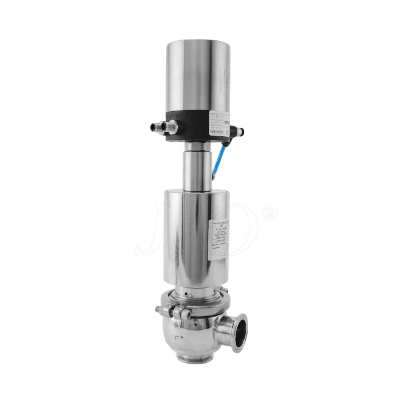 Sanitary Stainless Steel Pneumatic Clamped Reversing Valve With Positioner