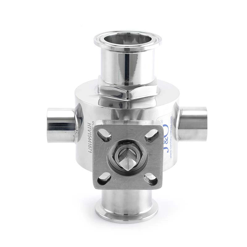 Auto Sanitary Stainless Steel Jacketed Clamped Ball Valve