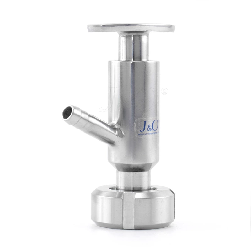 Sanitary Stainless Steel Sampling Valve With Union Nut Connection