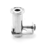 Sanitary Stainless Steel Sampling Valve W type Clamped Adapter