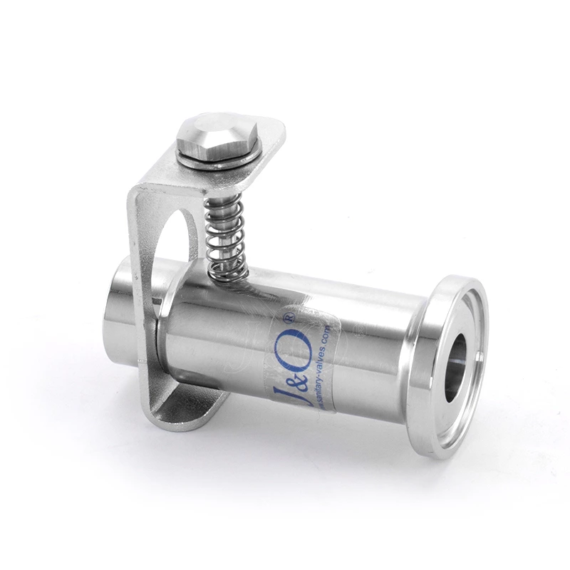 Sanitary Stainless Steel Sampling Valve W type Clamped Adapter