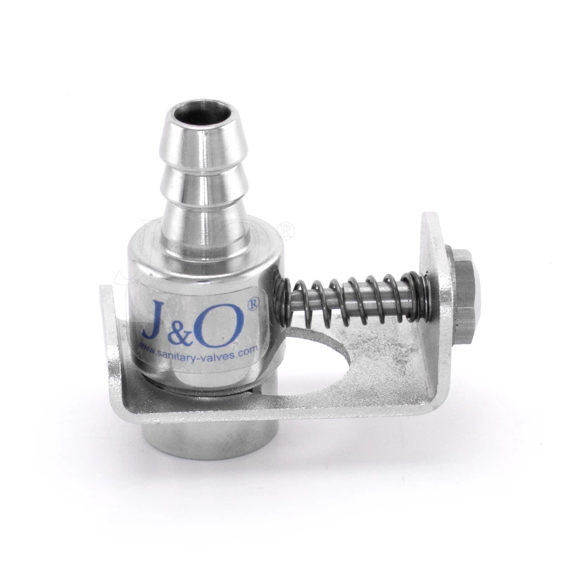 Sanitary Stainless Steel Sampling Valve W type Hose Adapter