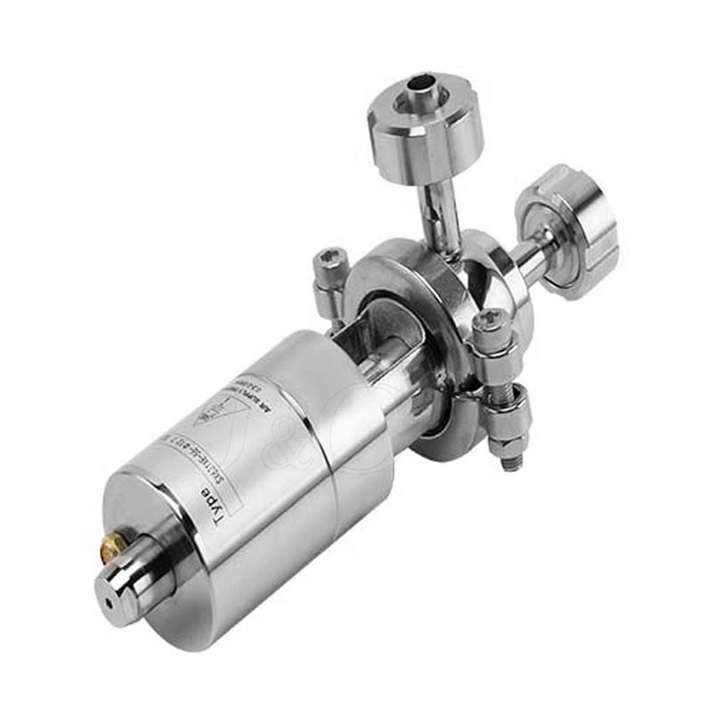 Sanitary Stainless Steel Pneumatic Mini Shut Off Reversing Valve