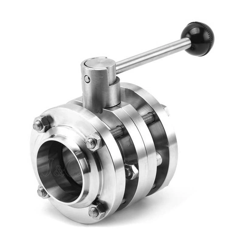 Liquid Water Cooling Data Center Stainless Steel Three Piece Butterfly Valve