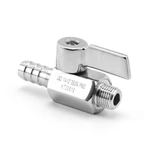 Water Cooling Stainless Steel Data Center Leak Free SS Handle Mini Ball Valve