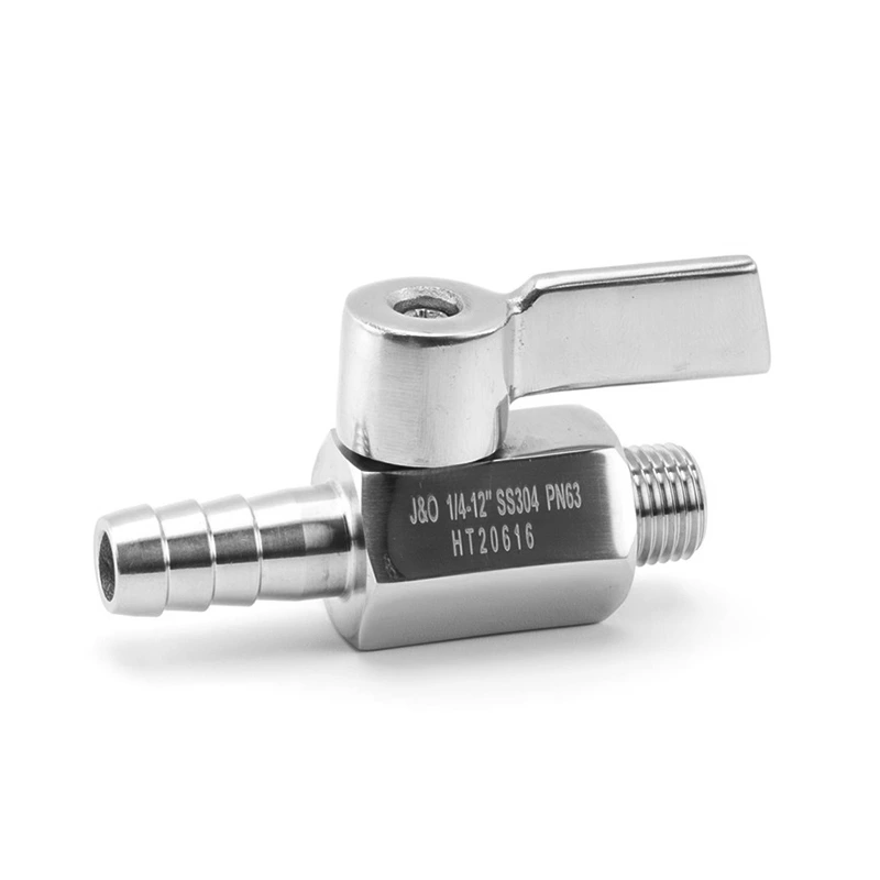 Water Cooling Stainless Steel Data Center Leak Free SS Handle Mini Ball Valve