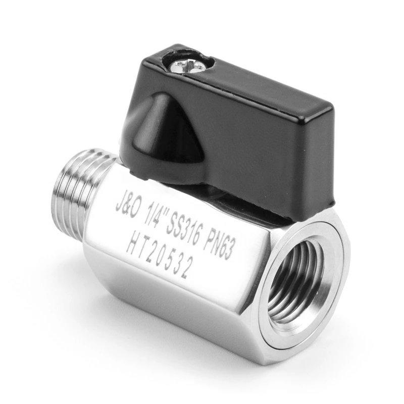 Data Center Cooling Water Leak Free Male Female Mini Ball Valve