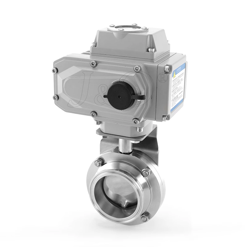 Sanitary Stainless Steel Electric Clamp Butterfly Valve
