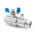 Liquid Cooling Water Energy Storage Leak Free Drain Valve with Air Nozzle