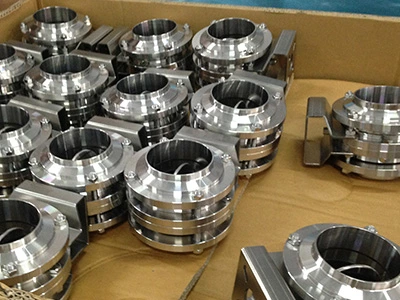 Liquid Water Cooling Data Center Stainless Steel Three Piece Butterfly Valve