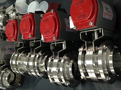 Liquid Water Cooling Data Center Stainless Steel Three Piece Butterfly Valve