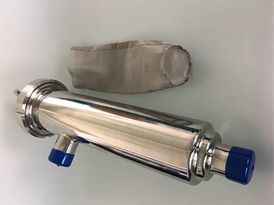 Liquid Cooling Stainless Steel Butt Weld Angle Type Filter Strainer