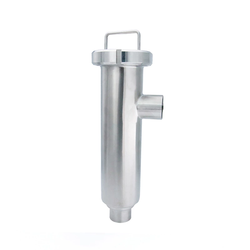 Liquid Cooling Stainless Steel Butt Weld Angle Type Filter Strainer
