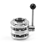 Liquid Water Cooling Data Center Stainless Steel Three Piece Butterfly Valve