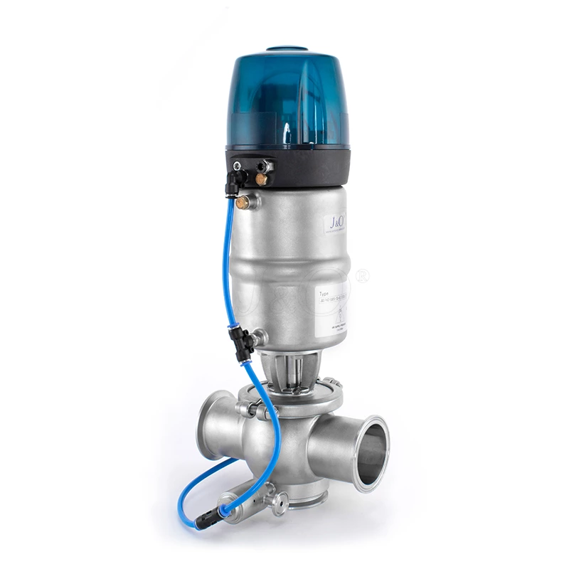 Pneumatic Sanitary Stainless Steel Cleaning Single Seat Clamped Mix Proof Valve