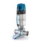 Pneumatic Sanitary Stainless Steel Cleaning Single Seat Clamped Mix Proof Valve
