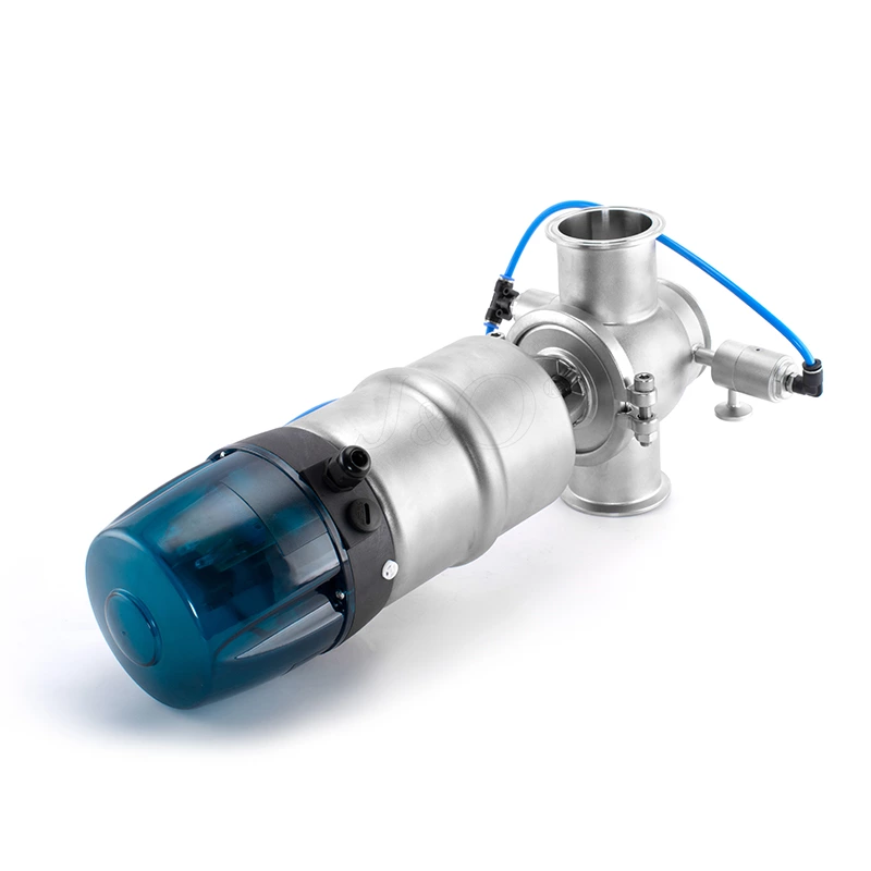 Pneumatic Sanitary Stainless Steel Cleaning Single Seat Clamped Mix Proof Valve