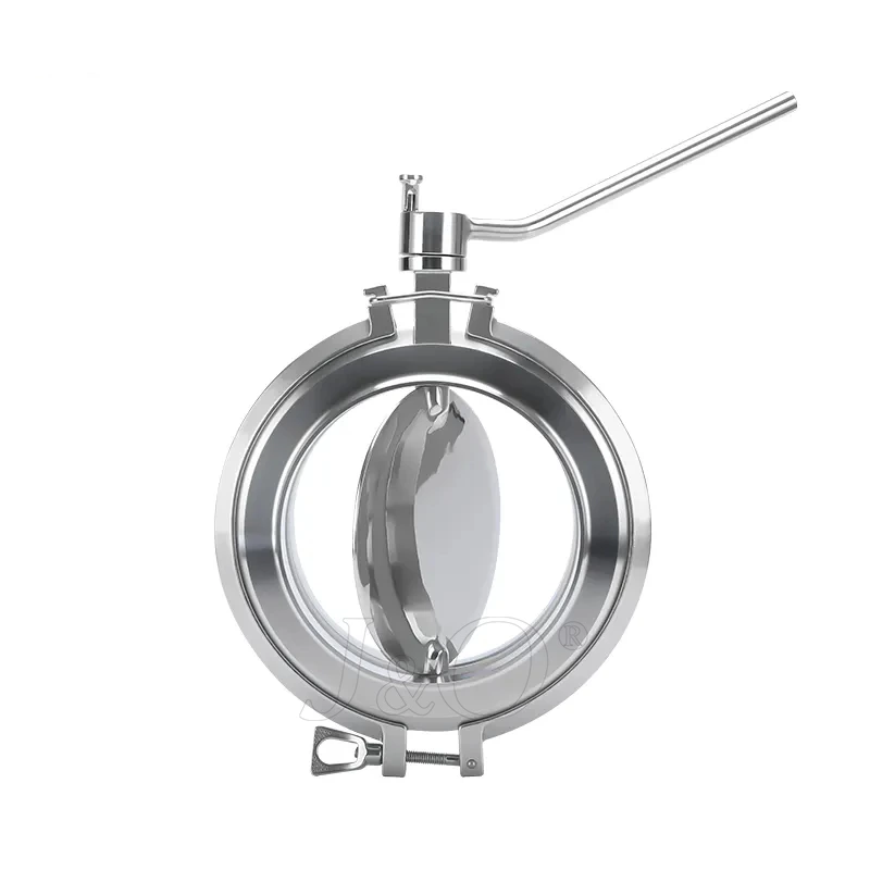 Sanitary Stainless Steel Manual Welding Quick Release Powder Butterfly Valve
