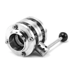 Liquid Water Cooling Data Center Stainless Steel Three Piece Butterfly Valve