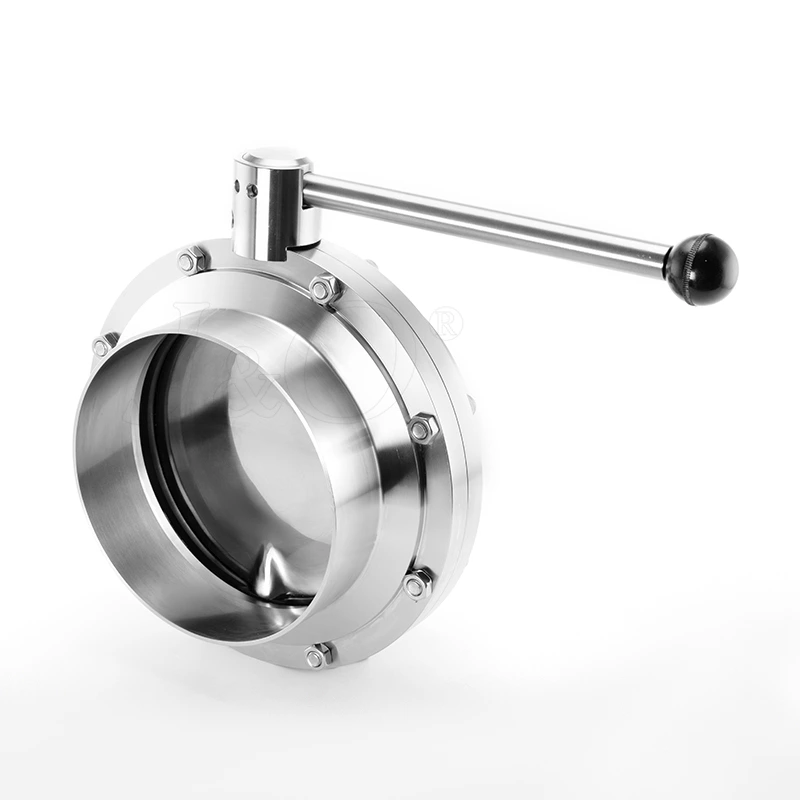 Data Center Liquid Cooling 8 inch Stainless Steel Butt Weld Butterfly Valve