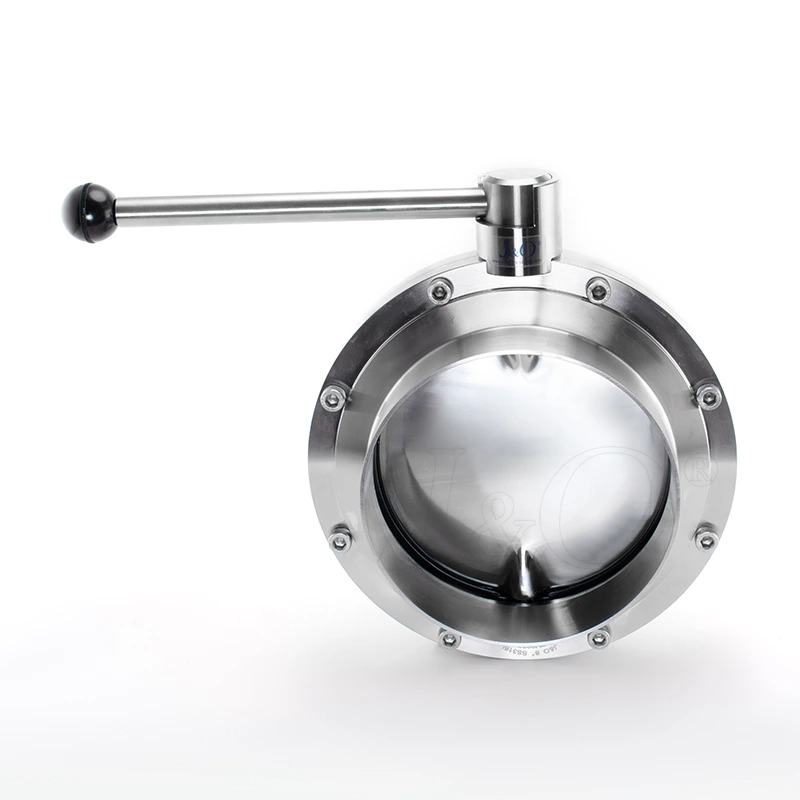Data Center Liquid Cooling 8 inch Stainless Steel Butt Weld Butterfly Valve