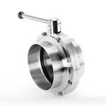 Data Center Liquid Cooling 8 inch Stainless Steel Butt Weld Butterfly Valve
