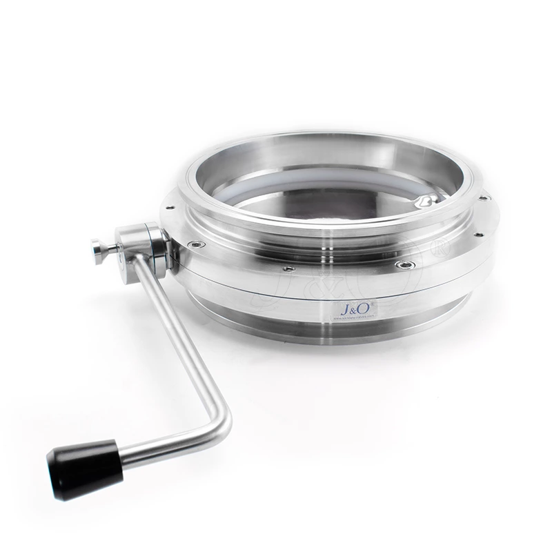Sanitary Stainless Steel Clamped Powder Butterfly Valve