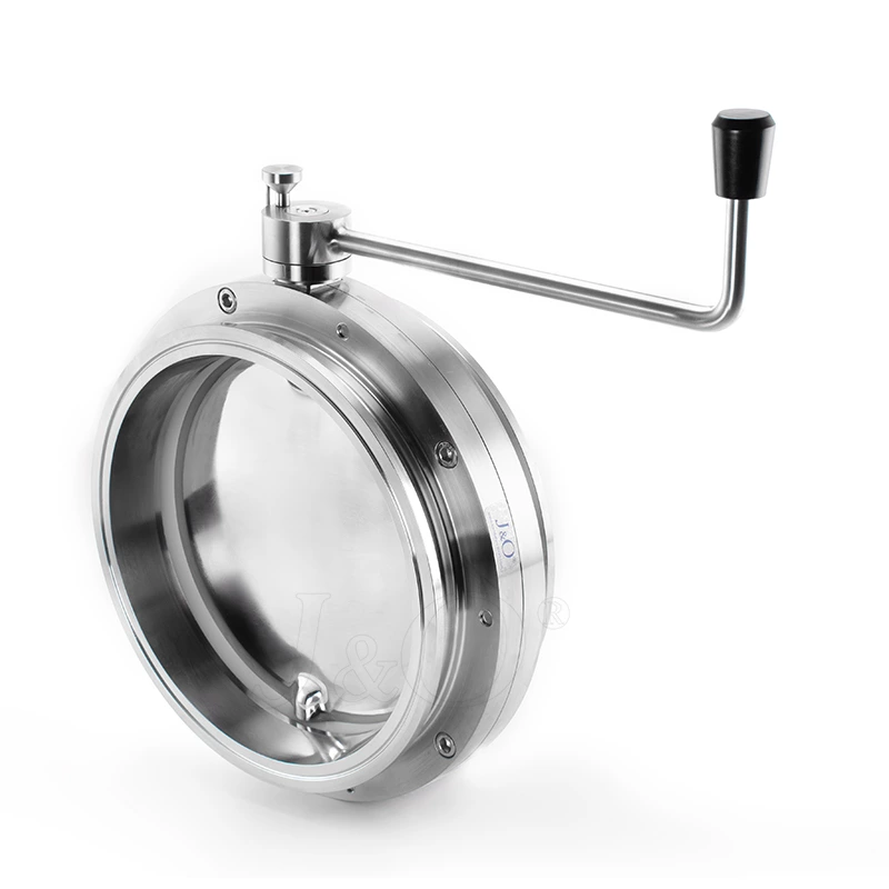 Sanitary Stainless Steel Clamped Powder Butterfly Valve
