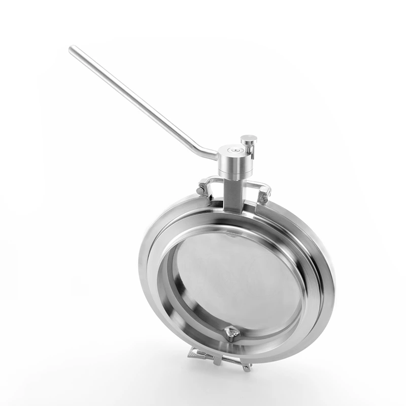 Sanitary Stainless Steel Manual Welding Quick Release Powder Butterfly Valve