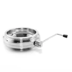Sanitary Stainless Steel Clamped Powder Butterfly Valve