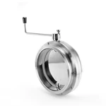 Sanitary Stainless Steel Clamped Powder Butterfly Valve